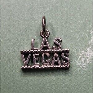 925 Sterling Silver Las Vegas Charm Made in USA